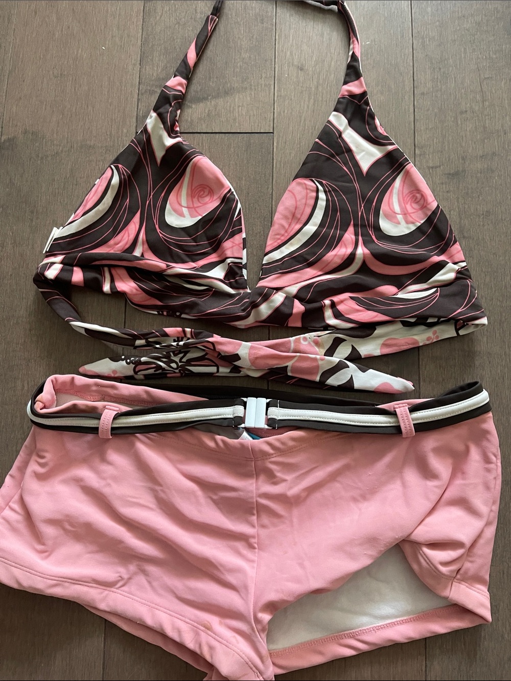 Women’s bikini with shorts bottom